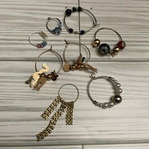 Variety size and styles wine charms